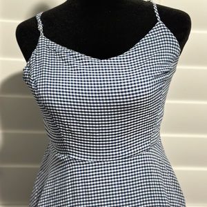 Plaid Blue Dress